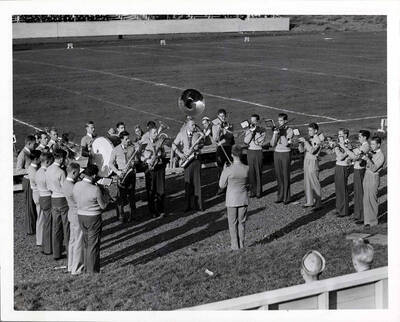 Pep Band at football game.