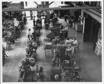 Interior of Kirtley Engineering Laboratory.