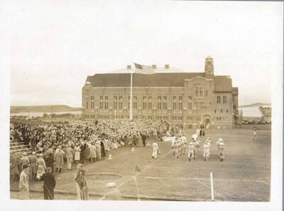 Memorial Gymnasium on the University of Idaho campus.