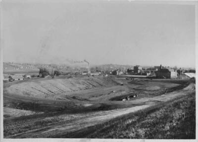 View of excavation work of Neale Stadium.