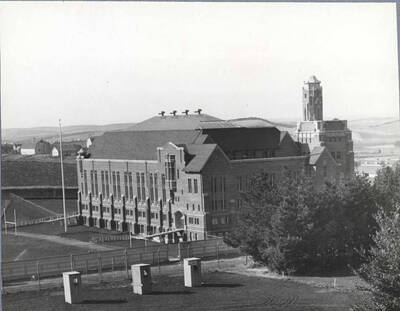 Memorial Gymnasium on the University of Idaho campus.