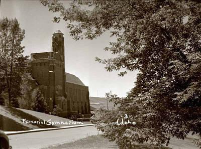 Memorial Gymnasium on the University of Idaho campus.