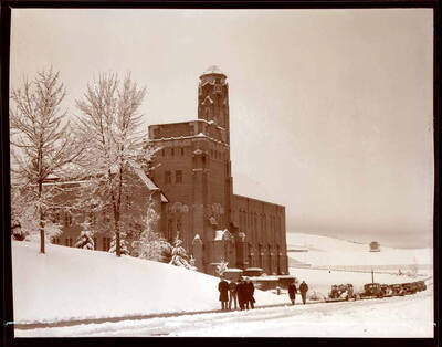 Memorial Gymnasium on the University of Idaho campus.
