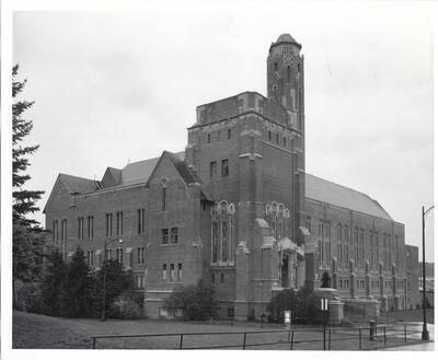 Memorial Gymnasium on the University of Idaho campus.
