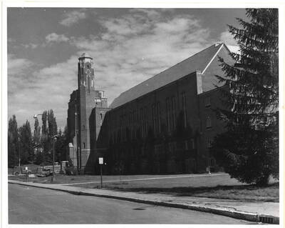 Memorial Gymnasium on the University of Idaho campus.