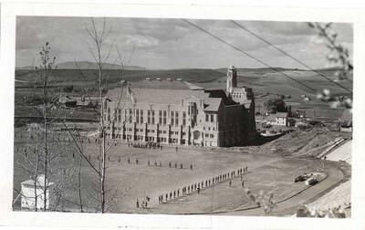Memorial Gymnasium on the University of Idaho campus.