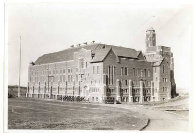 Memorial Gymnasium on the University of Idaho campus.