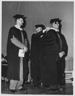 William Perkins receiving honorary degree.