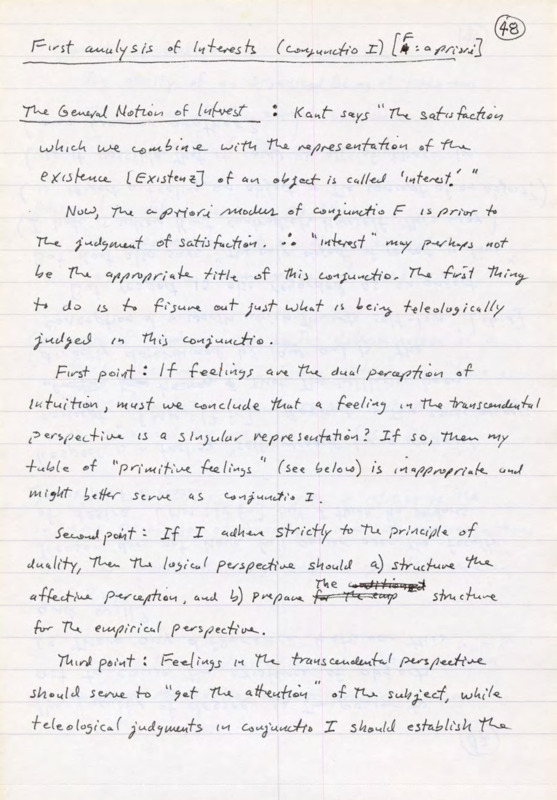 Lined notebook paper with handwritten notes in black ink about logical proofs and commentary.