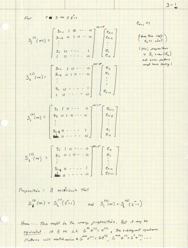 Graph notebook paper handwritten charts and notes in black ink about mathematical calculations.