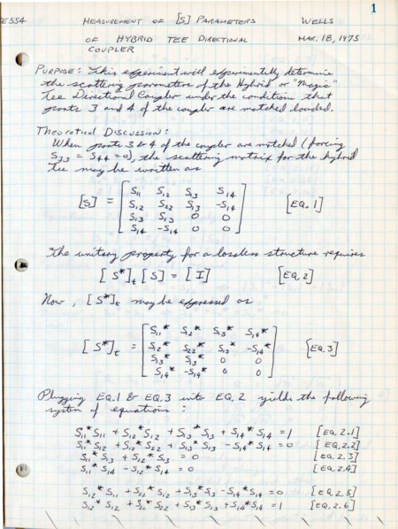 Graph notebook paper with handwritten notes and graphs in black ink about electrical engineering.