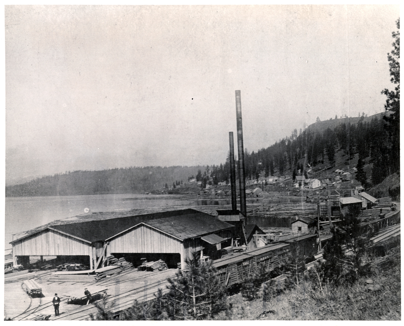 St. Joe Lumber Company plant located in Harrison, Idaho. Courtesy Bert Russell.