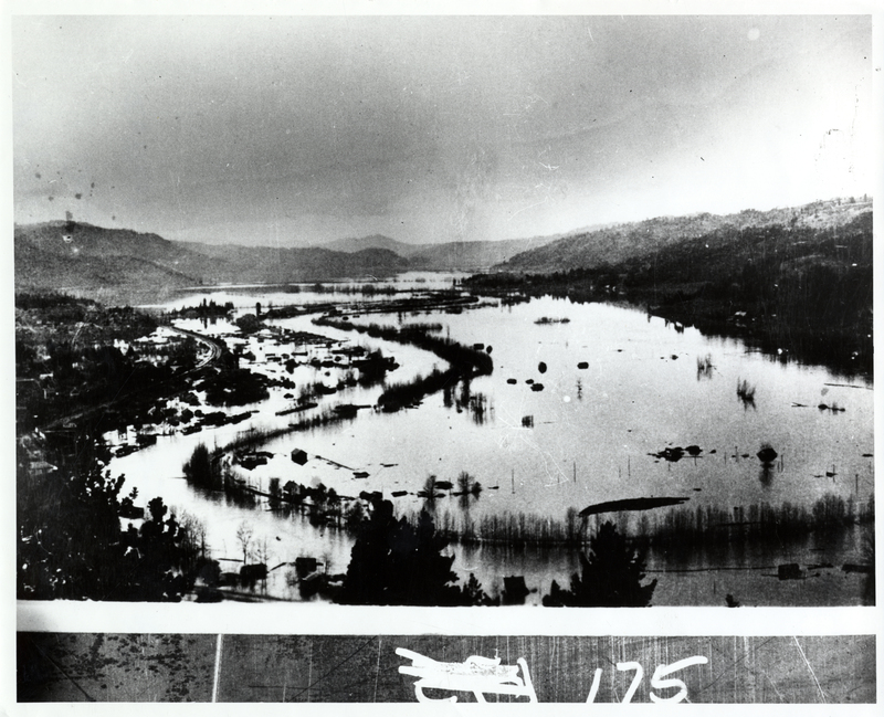 A picture of the Flood in St. Maries, Idaho that was taken in December.