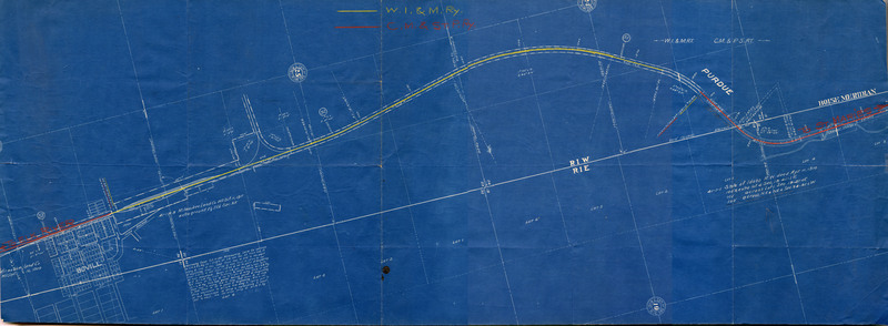 WI&M and C.M.&St.P. tracks through Bovill and Purdue.