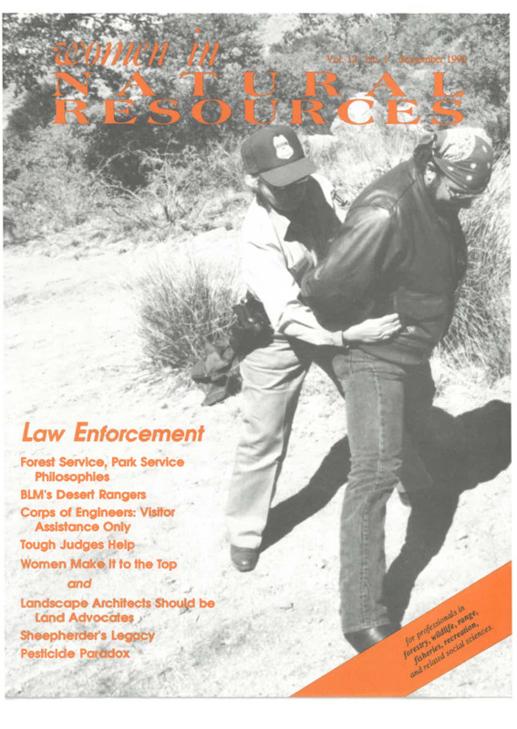 Law Enforcement Edition: Forest Service, Park Service philosophies, BLM's Desert Rangers, Corps of Engineers, tough judges, landscape architects, land advocates, sheepherding, and pesticides. 
