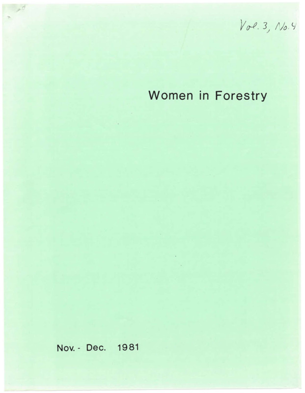 Journal of Women in Natural Resources (originally called Women in Forestry)