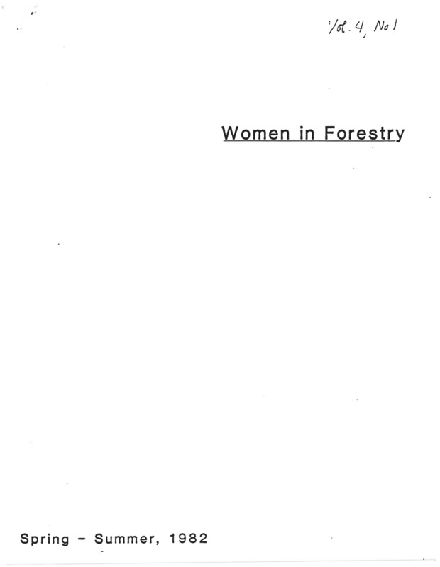 Journal of Women in Natural Resources (originally called Women in Forestry)