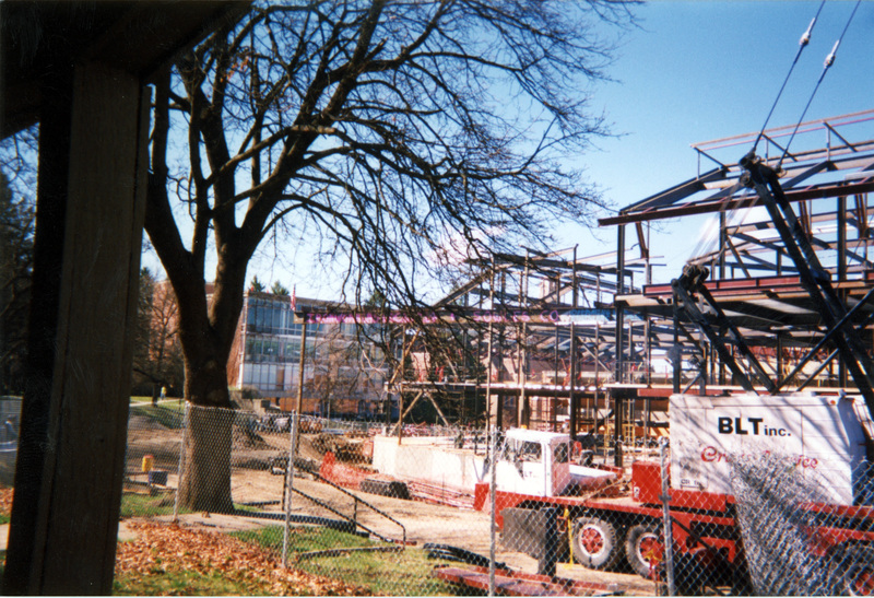 Construction of the Idaho Student Union Building (or the Idaho Commons).