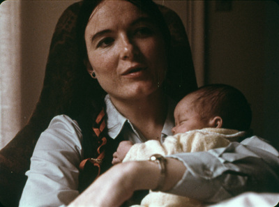 Woman holding a baby