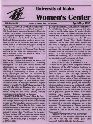 Women's Center April-May 1995