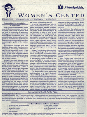 Women's Center Vol. 26, No. 5 March 1998