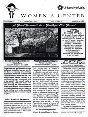 Women's Center Vol. 28, No. 3 April-May 2000