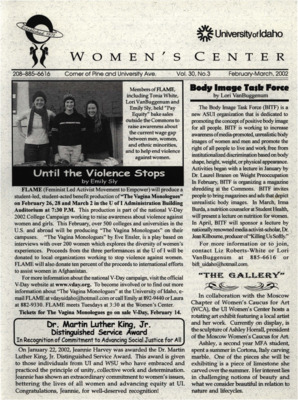 Women's Center Vol. 30, No. 3 February-March 2002