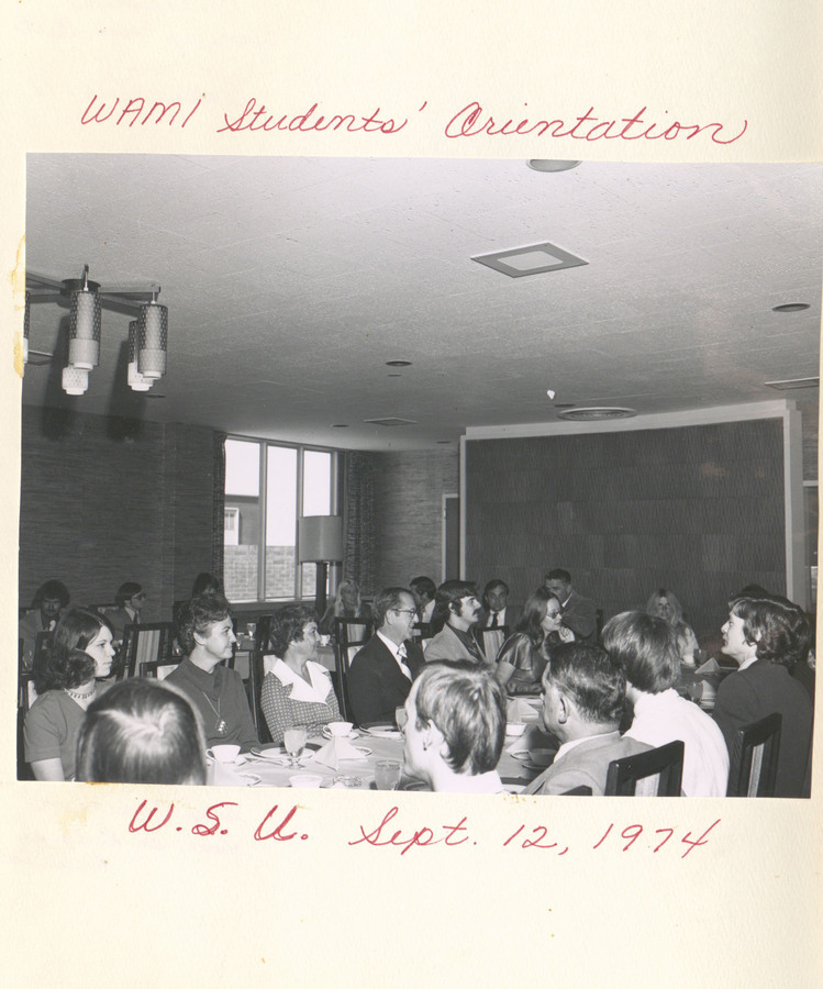 A photograph of WAMI students during orientation at Washington State University.