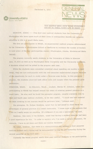 A letter discussing the introduction of WAMI students to their preceptors at the University of Idaho, with detailed experiences shared by the students.